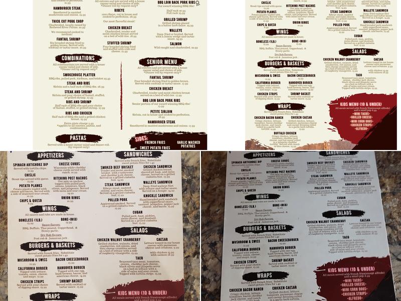 The Hitching Post Menu