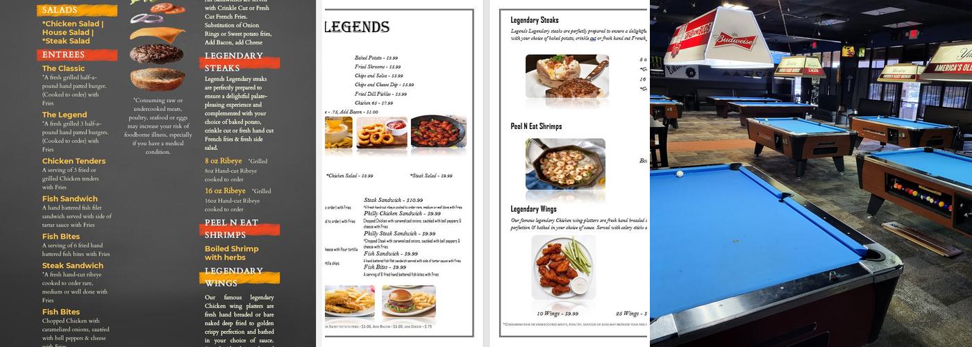 Legends Menu