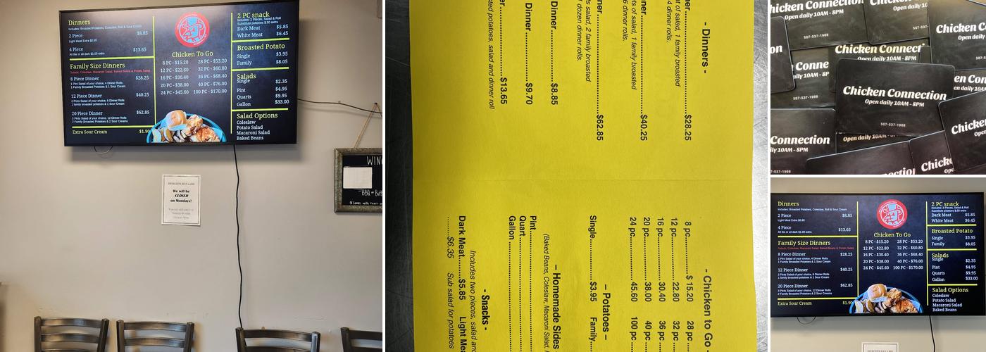 Chicken Connection Menu