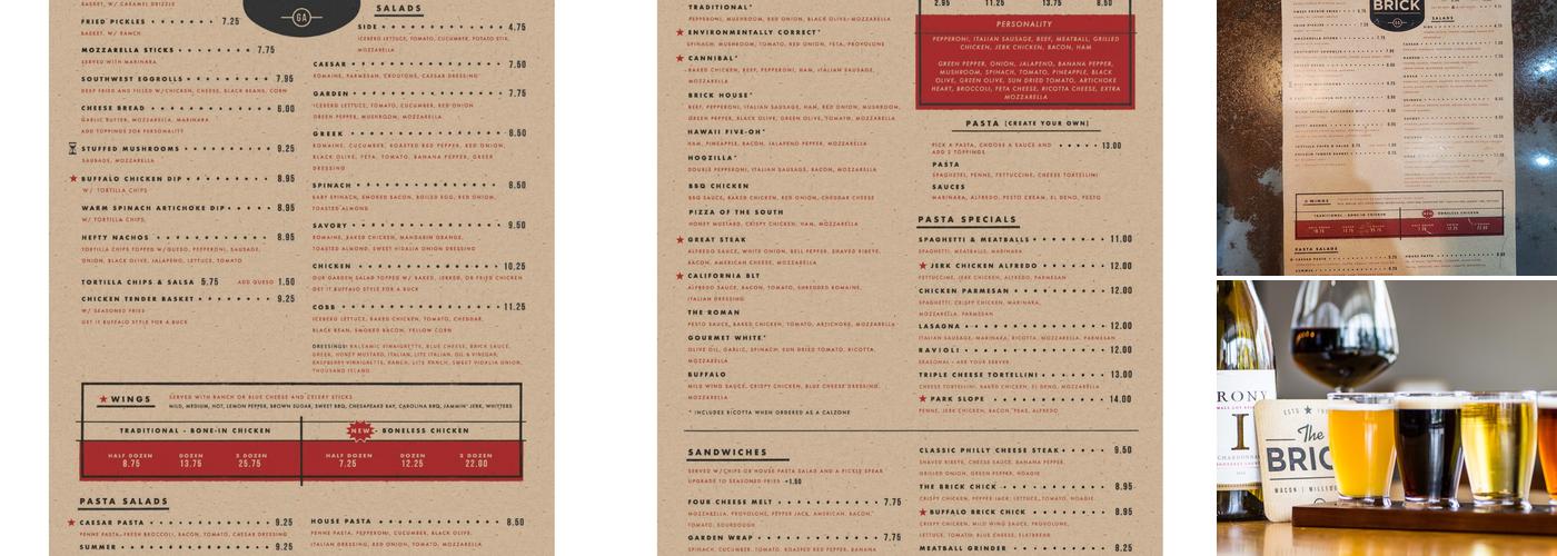 The Brick Menu