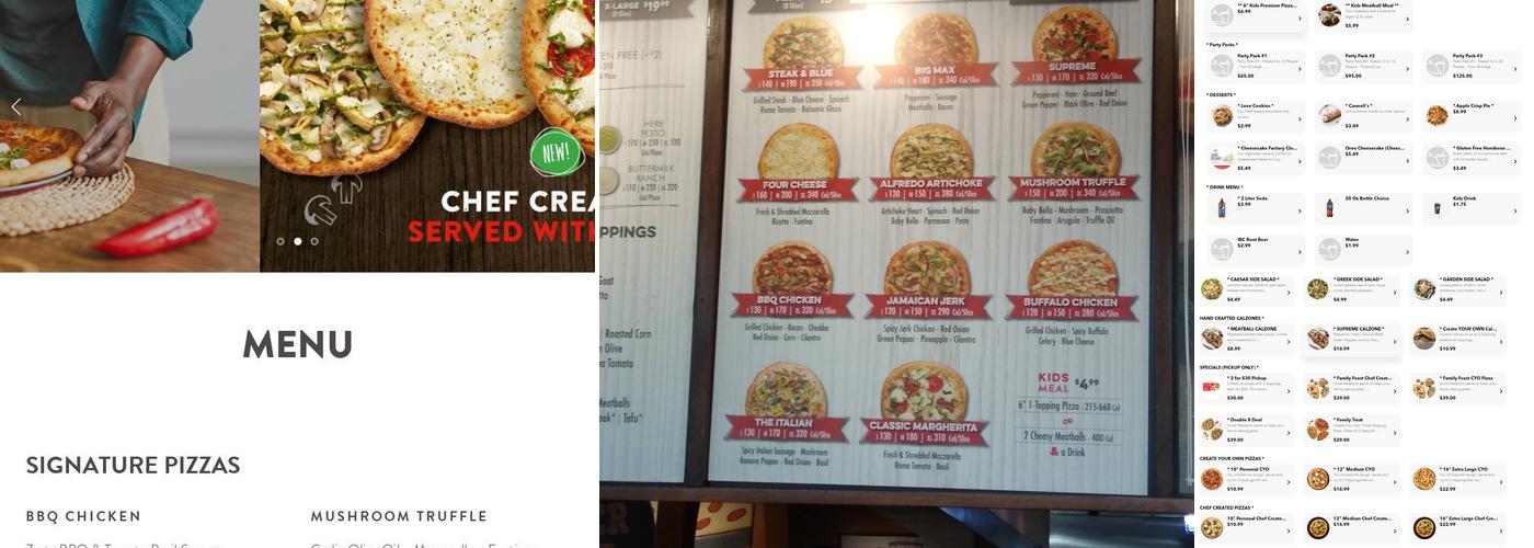 Uncle Maddio's Pizza Joint Menu