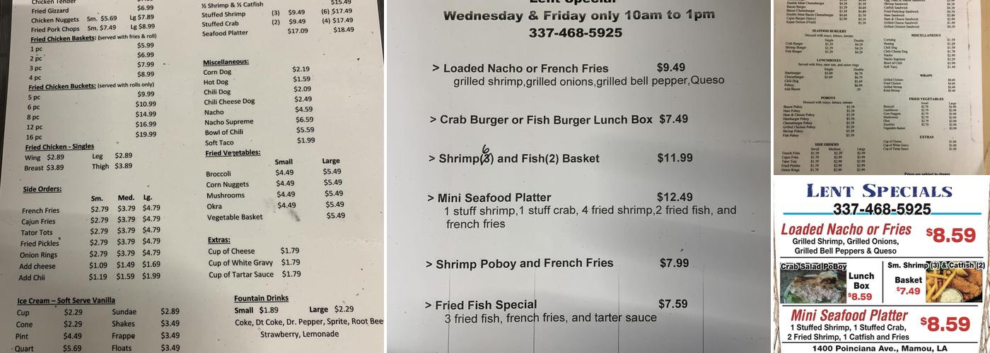David And Loris Kitchen Menu