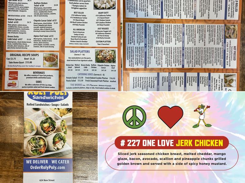 Roly Poly Macon Menu