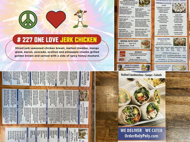 Roly Poly Macon Menu