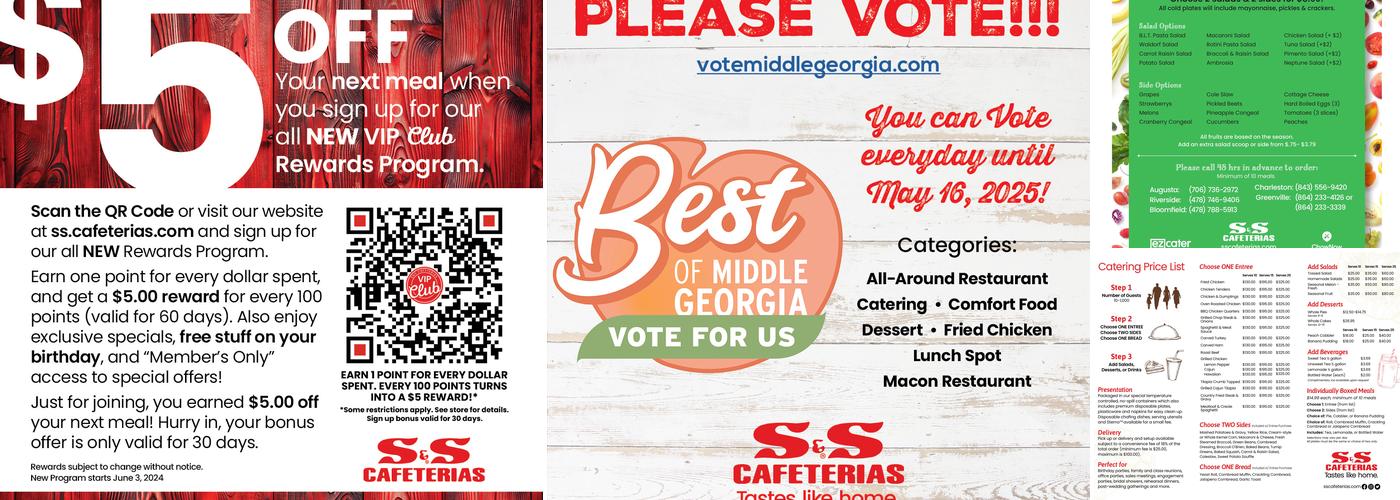 S&S Cafeterias - Riverside Dr. Menu