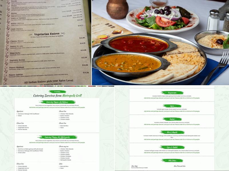 Metropolis Grill Warner Robins Menu