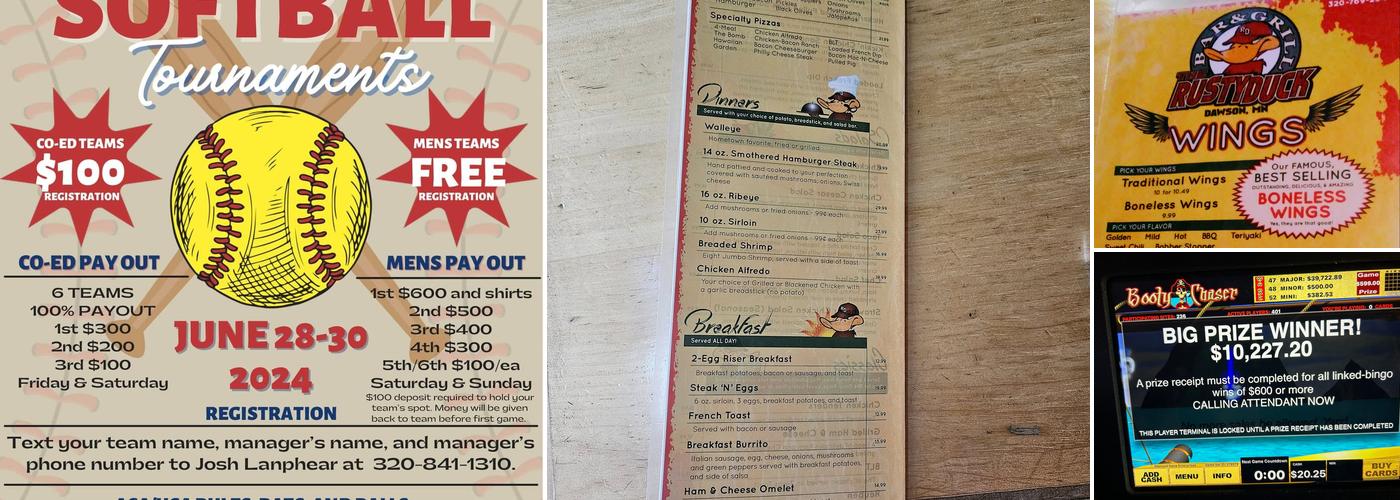 Rusty Duck Bar & Grill Menu