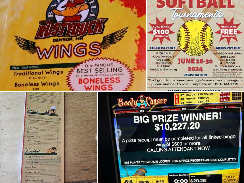 Rusty Duck Bar & Grill Menu
