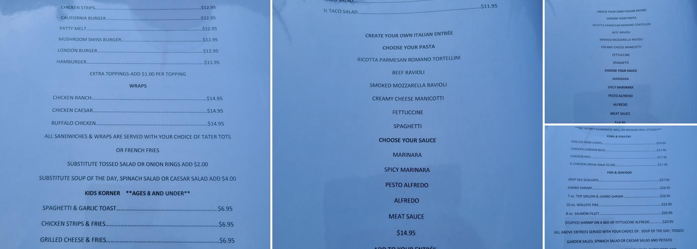 Goodfellows Menu
