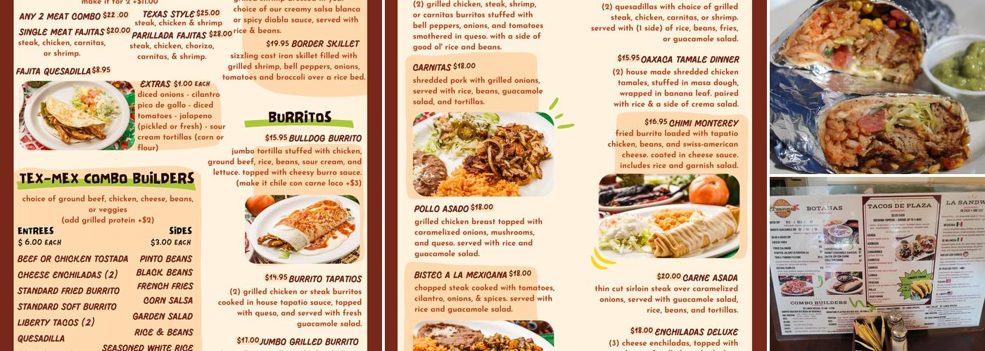 Tzango Menu