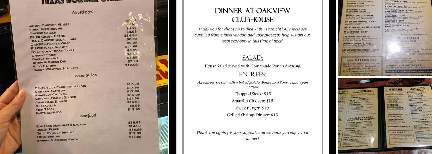 Texas Border Grill Menu