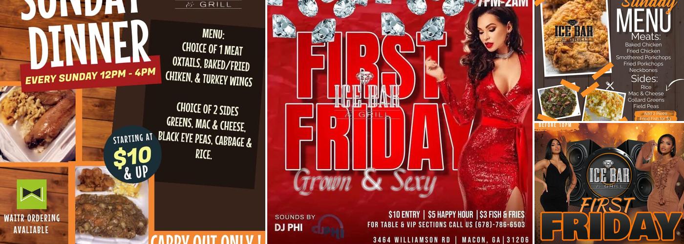 Ice Bar & Grill Menu