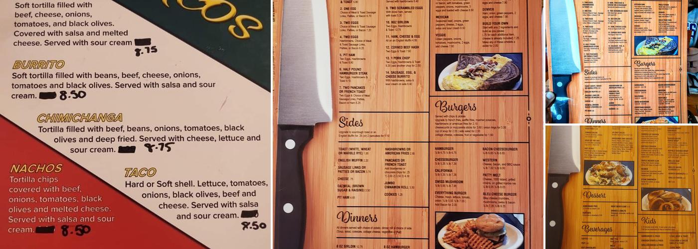 Woodville Café LLC Menu