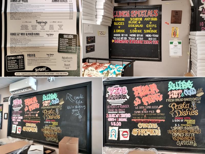 Screamin Mimi's Menu