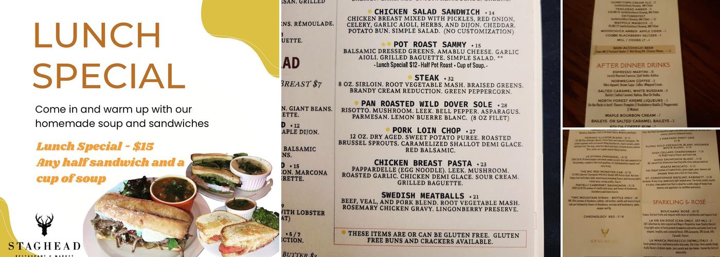 Staghead Menu