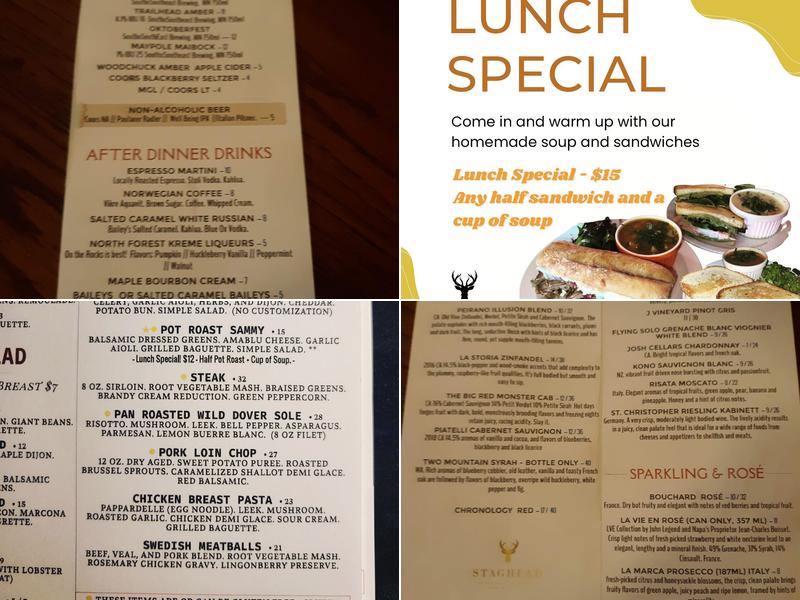 Staghead Menu
