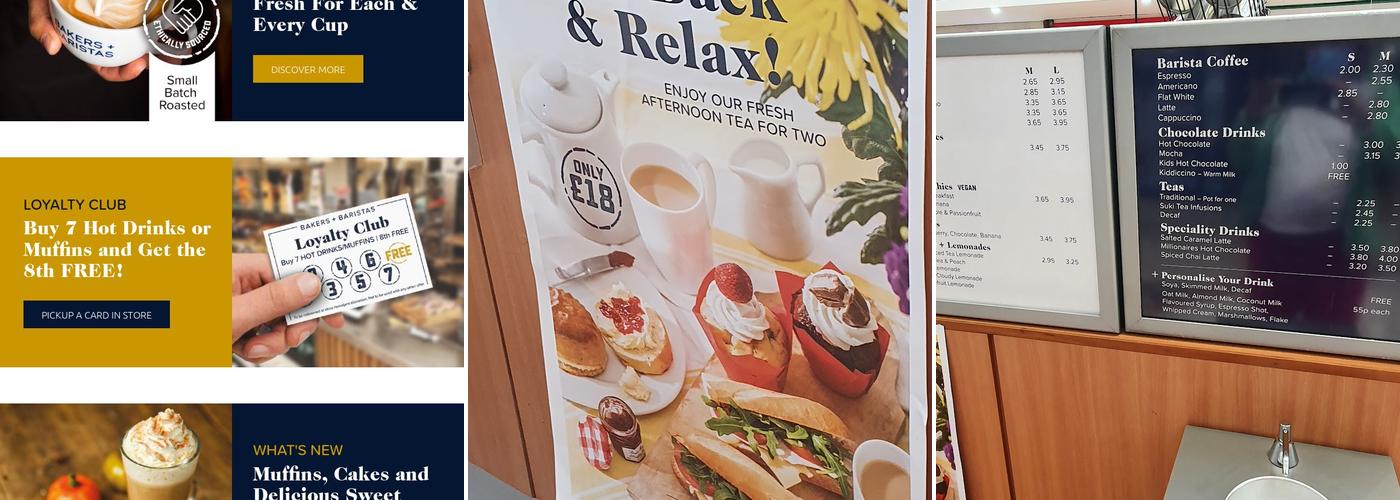 Bakers + Baristas Menu