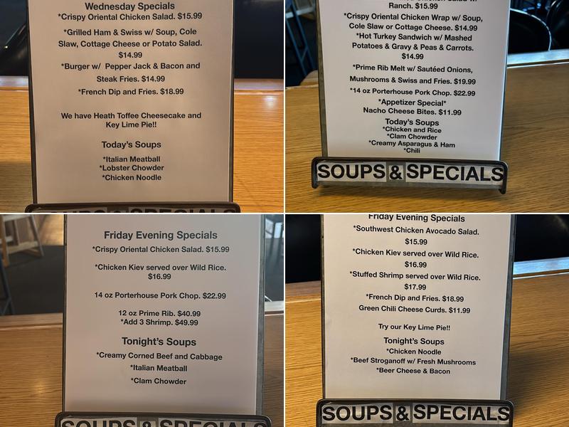 Covered Bridge Family Restaurant Menu