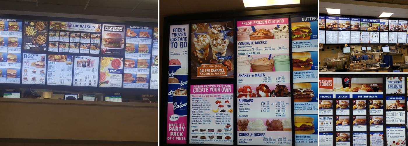 Culver’s Menu