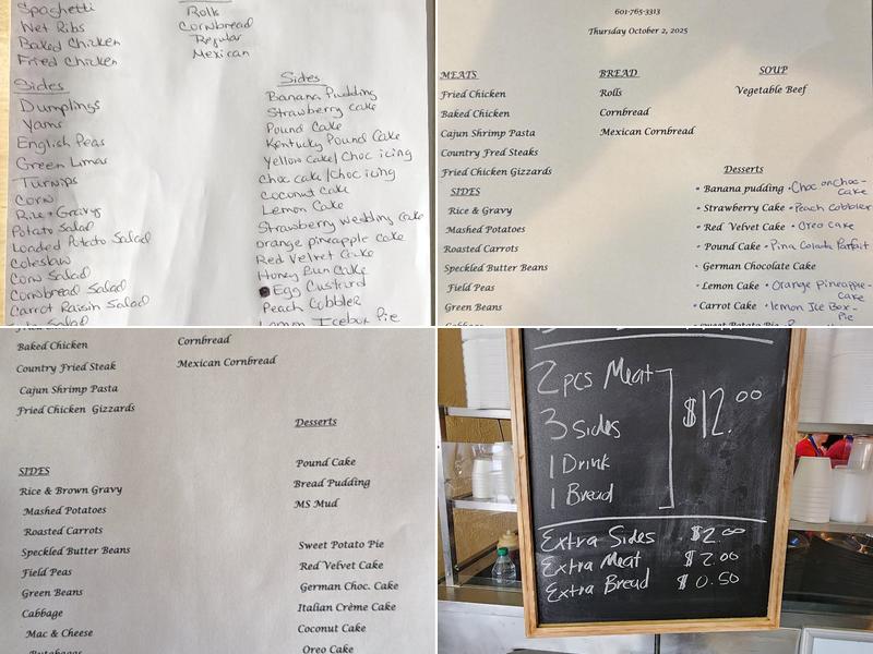 Main Street Cafe Menu