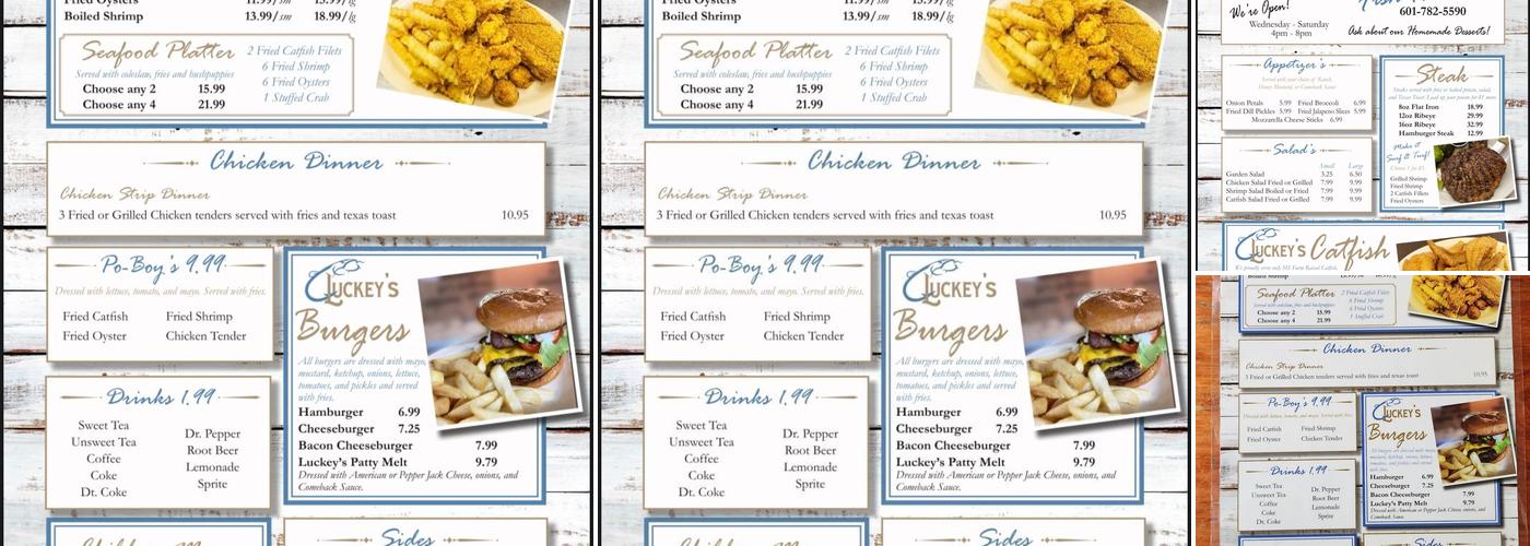 Luckey’s Fish House Menu