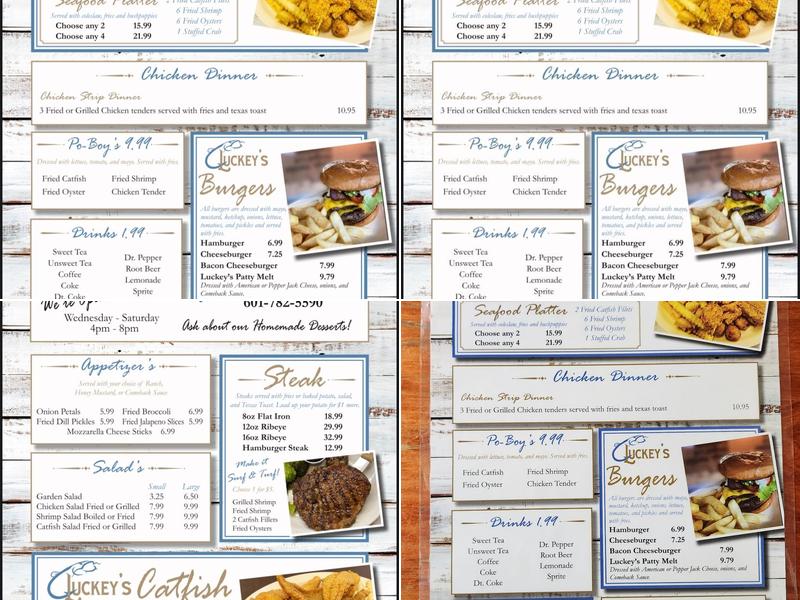 Luckey’s Fish House Menu