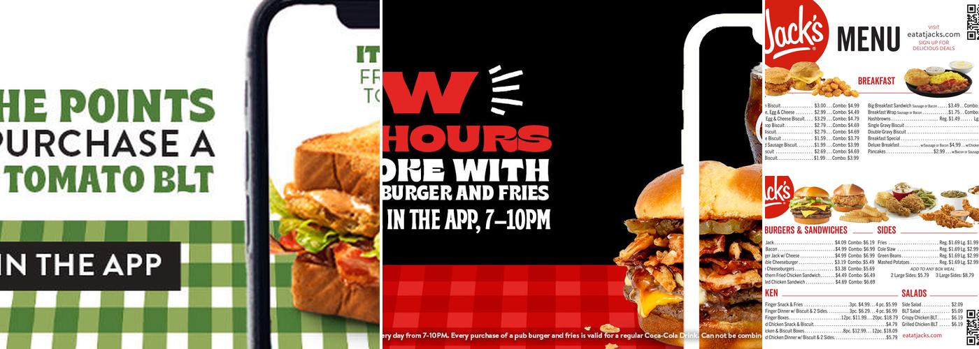 Jack's Menu