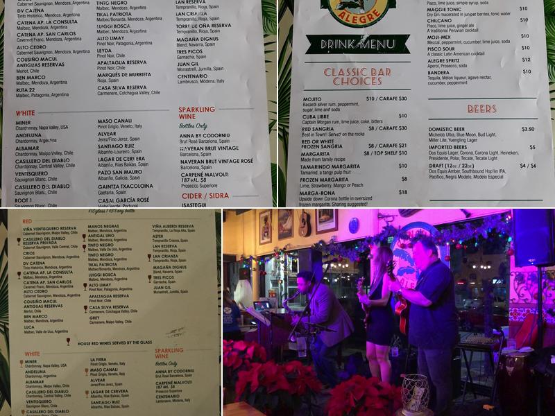 Rancho Alegre Cuban Restaurant Menu