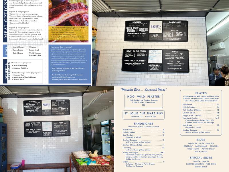 Sandfly Barbeque Menu