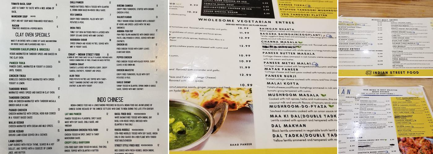 NaaN Appetit Menu