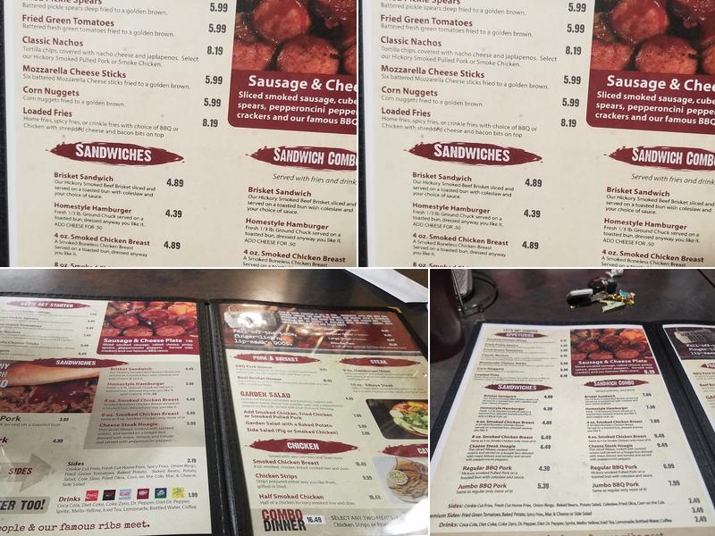 Rib Shack Menu