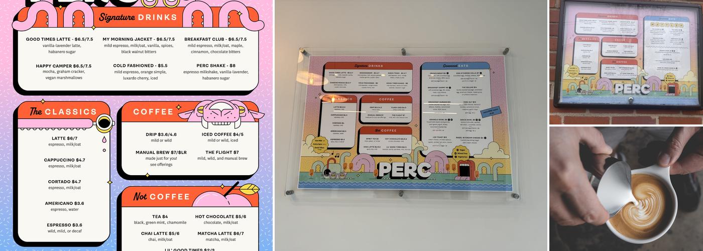 PERC Coffee Menu