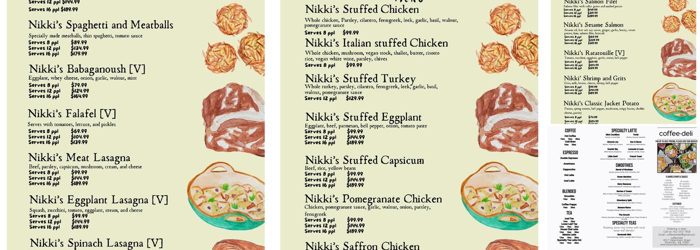 Coffee Deli Menu
