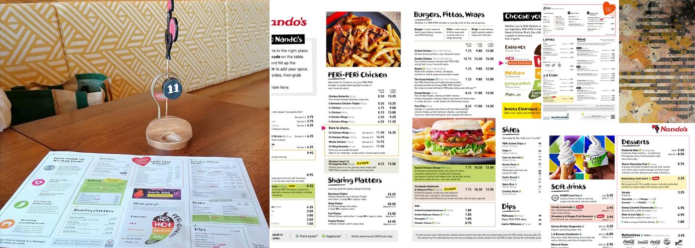 Nando's Crawley Menu