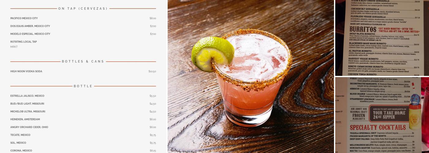 Holy Tequila Menu