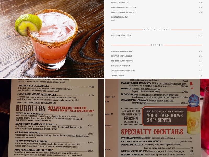 Holy Tequila Menu