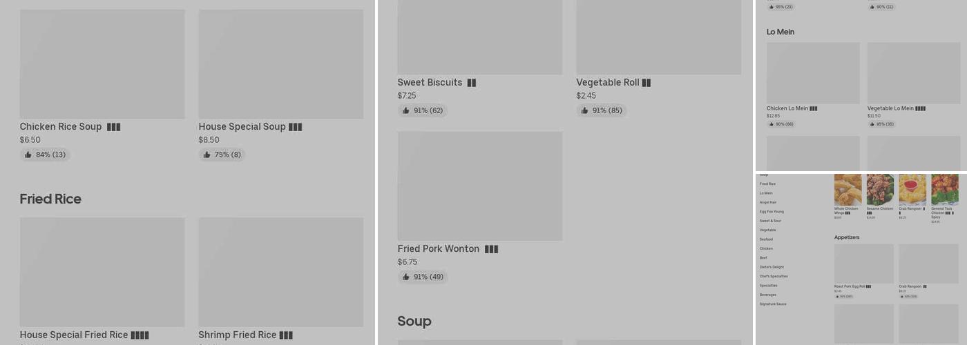 Bamboo Garden Restaurant Menu