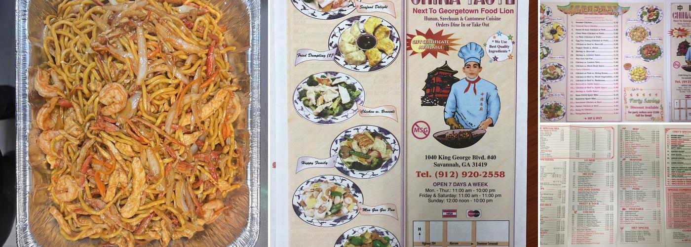 China Taste Menu