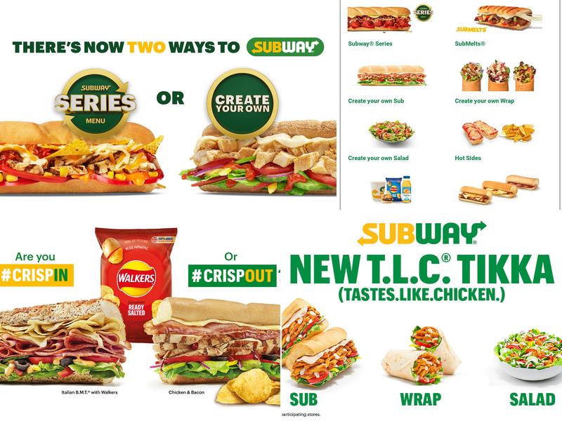Subway Menu