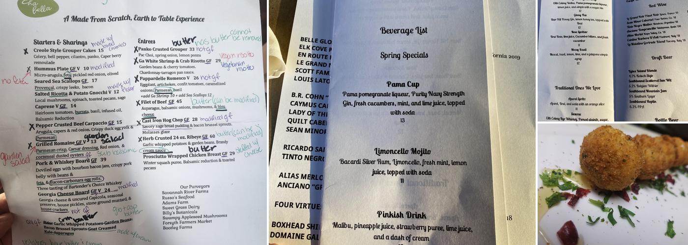 Cha Bella Menu
