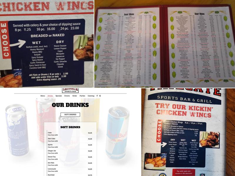 Tailgate Sports Bar & Grill Menu