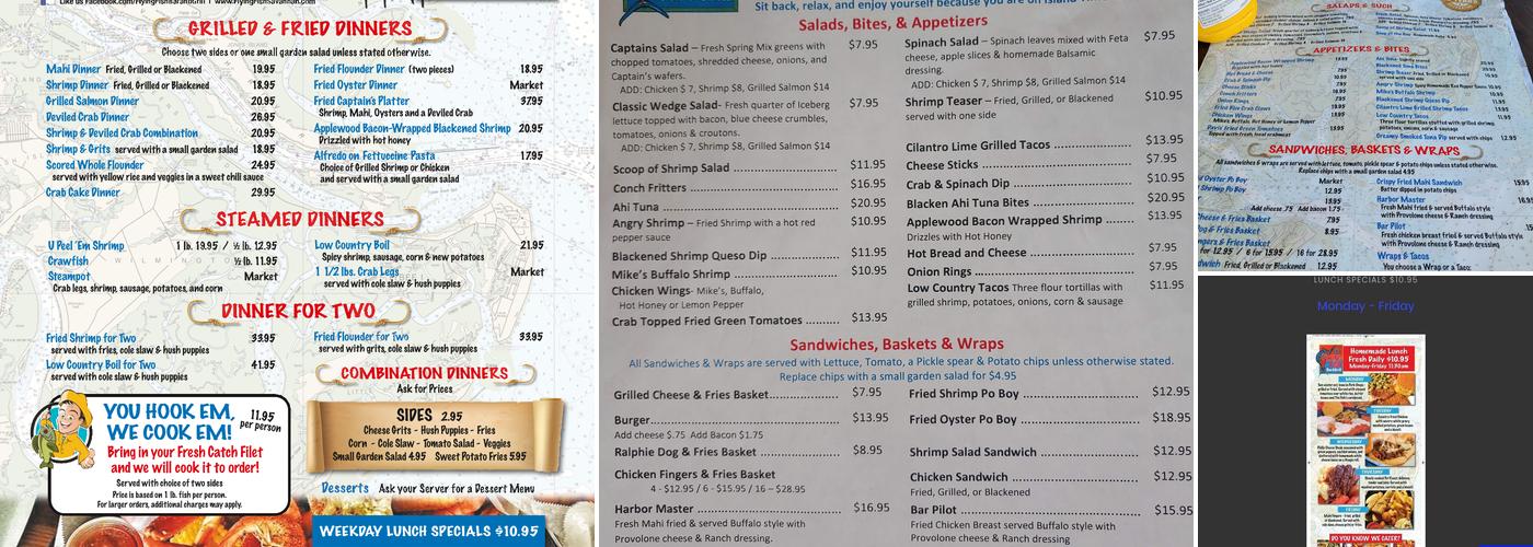 Flying Fish Bar & Grill Menu