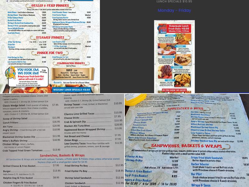 Flying Fish Bar & Grill Menu