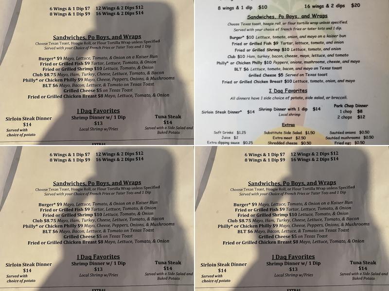 Island Daiquiri Menu