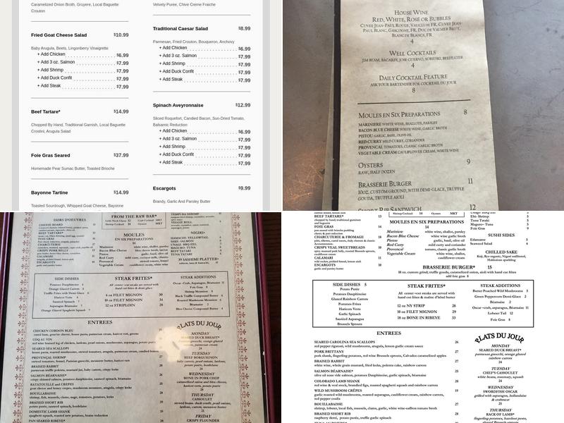 39 Rue de Jean - Savannah Menu