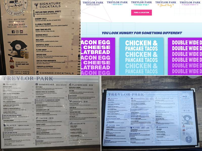 Treylor Park Menu