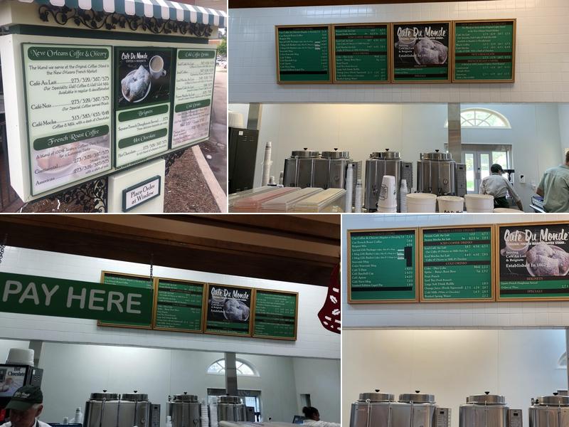 Cafe Du Monde Covington Menu