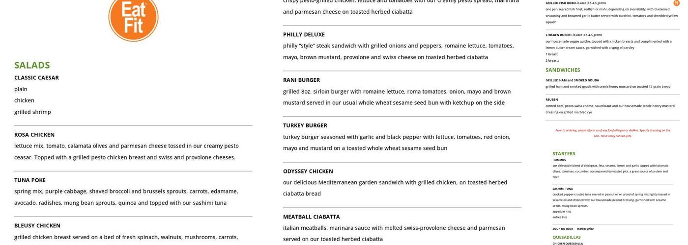 Coffee Rani - Mandeville Menu