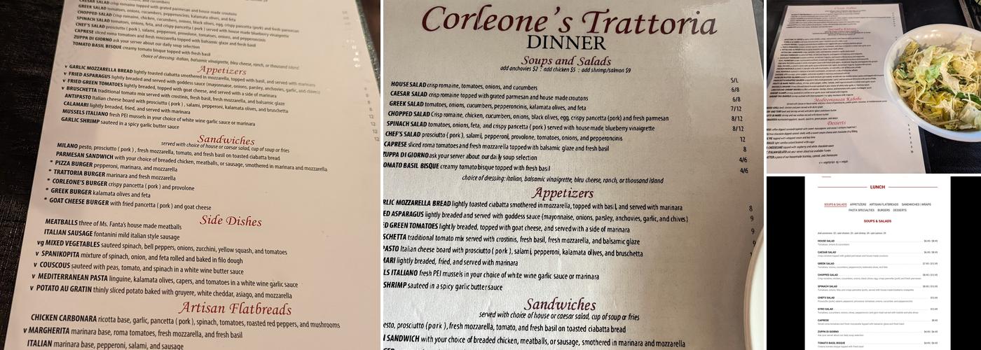 Corleone's Menu