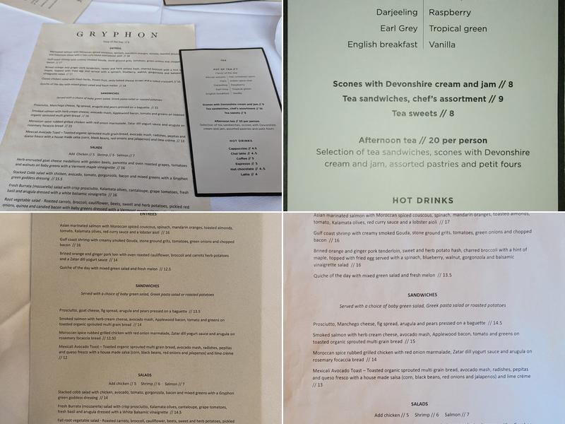 Gryphon Menu